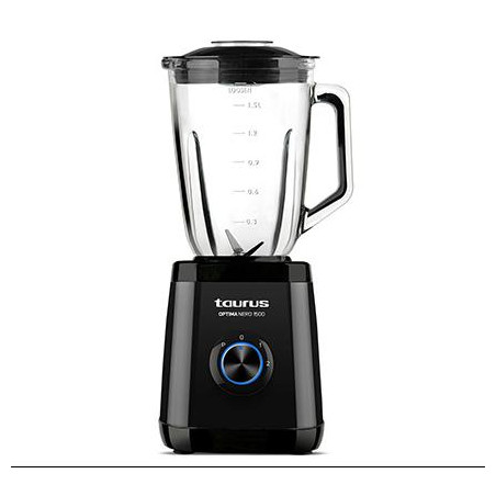 BATIDORA VASO CRISTAL TAURUS NERO JB1506X 1500W