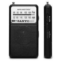 RADIO BOLSILLO AM/FM SANYO KS107 NEGRO