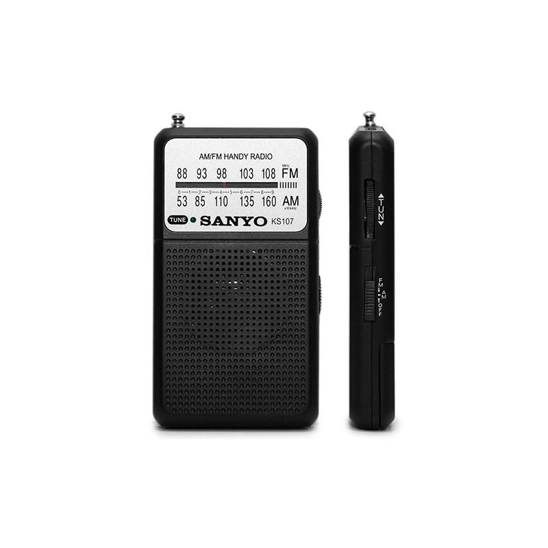 RADIO BOLSILLO AM/FM SANYO KS107 NEGRO