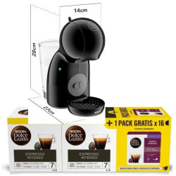 CAFETERA DOLCE GUSTO KRUPS KP1A3BCL NEGRA PICCOXS