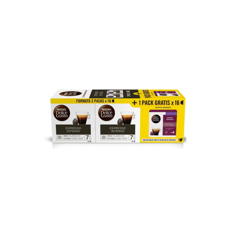 CAPSULAS NESCAFE DOLCE GUSTO 3 PACK 