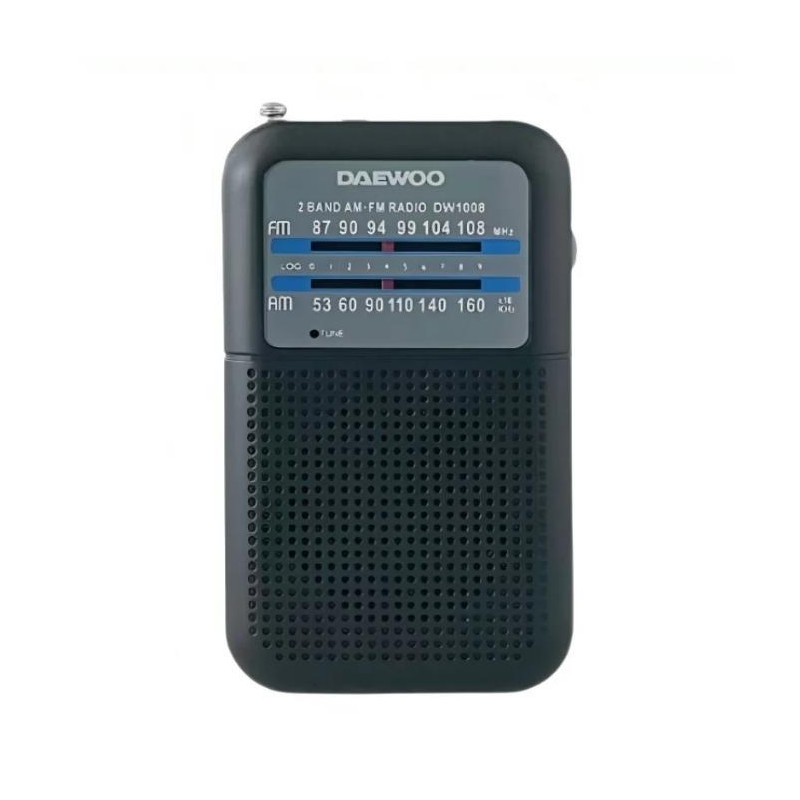 RADIO PORTATIL AM/FM DAEWOO DW1008 NEGRA ALTAVOZ RADIO PORTATIL AM/FM DAEWOO DW1008 NEGRA ALTAVOZ