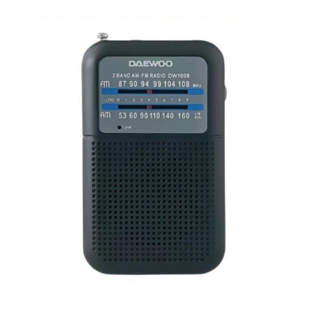 RADIO PORTATIL AM/FM DAEWOO DW1008 NEGRA ALTAVOZ