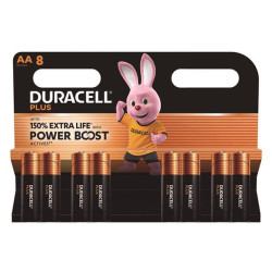 PILA ALCALINA DURACELL PLUS AA LR06 K8UND 