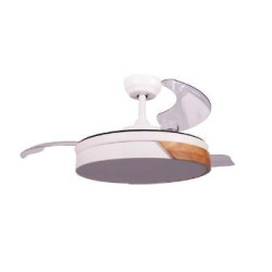 VENTILADOR DE TECHO LED FM VR1100 MADERA 107CM