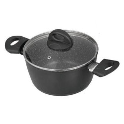 CAZUELA PIEDRA C/TAPA JATA BC3  20CM  INDUC