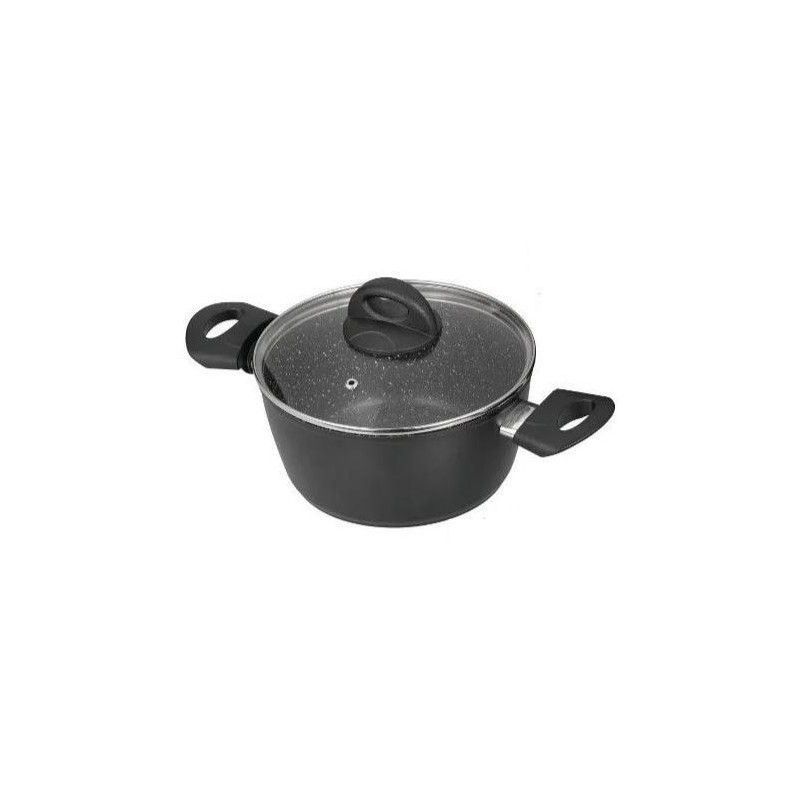 CAZUELA PIEDRA C/TAPA JATA BC3  20CM  INDUC
