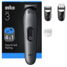 BARBERO DEPILADORA 4EN1 BRAUN AIO3500 RECARGABLE
