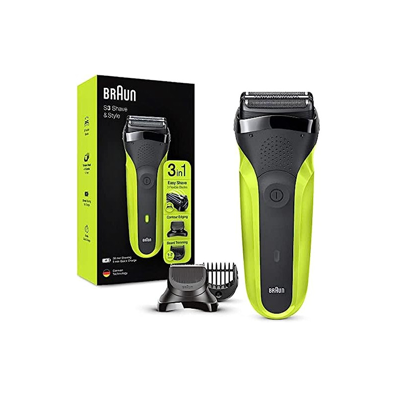 Afeitadora Barbero BRAUN 300BT GREN BOX EURO FAMIL